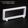 thumbnail image 3 of Unique Bargains 3D Floating Display Frame Coin Jewelry Case Holder with Base 9' x 3.5' White 5pcs, 3 of 6