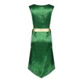 thumbnail image 4 of Nyeemya Robe de Danse Sans Manches Métallique Ourlet Irrégulier Vert L/TG, 4 of 7