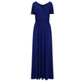 thumbnail image 3 of UPPADA Robe Grande Taille pour Invitées de Mariage pour Femmes, Manches Courtes, Robe de Bal de Mariage, Robe de Bal Formelle, Robe Longueur au Sol, Robe Cocktail, Robe Portefeuille Formelle de Mariage, Liquidation en Liquidation, 3 of 4