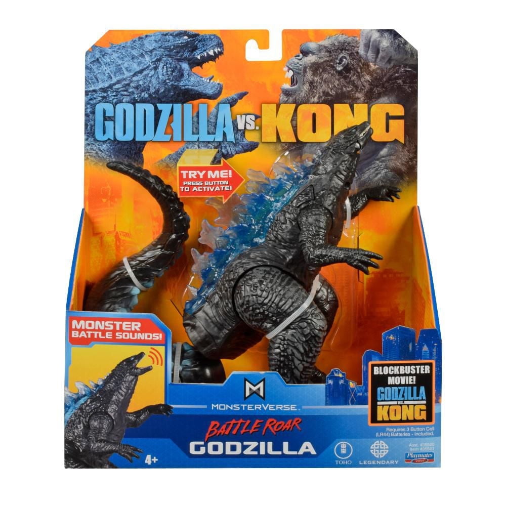 Godzilla vs Kong Monsterverse Battle Roar Sounds - Godzilla 7 inches
