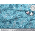thumbnail image 1 of Soimoi Tissu de Velours Imprimé Floral & Paisley par la Cour 58 Pouces de Large, 1 of 5
