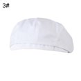 thumbnail image 1 of Chef Hat Unisex Beret Geometric Pattern Duck Mouth Style Men Women Pure Color Short Brim Chef Hat for Baker, 1 of 6