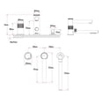thumbnail image 2 of akuaplus® Roman Bathtub Faucet CLAUDIA with Hand Shower in solid brass - 3 Pieces., 2 of 6