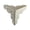 Silver, variant on Furniture Corner Guards Wooden Steps Stair Dusts Corners Decorative 100Pcs Antique Dusts Corners for Stairs 25Mm Vintage Edges Guard with Screws Vintage Stair Dusts Corners Stair Dust Corner