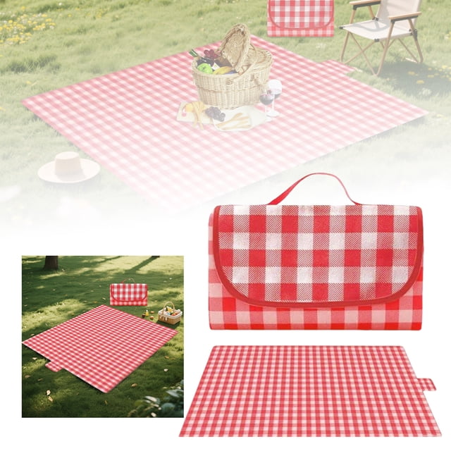 Tapis de Pique-Nique Extérieur Durable Extra Grand pour Plage Camping Parc Anti-Sable Couverture Portable Pliable avec Poignée Voyage Randonnée Festival