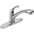 thumbnail image 2 of Delta Faucet Signature Single-Handle Kitchen Sink Faucet with Pull Out Sprayer, Arctic Stainless 470-AR-DST, 2 of 4