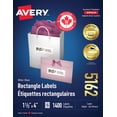 thumbnail image 1 of Avery White Rectangle Labels with Easy Peel Sure Feed, 1 ⅓" x 4" for Laser and Inkjet Printers - 5162, 1 of 8