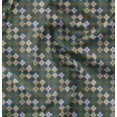 thumbnail image 1 of Soimoi Polyester Crepe Fabric Argyle Check Printed Craft Fabric by The Yard 52 Inch Wide, 1 of 5