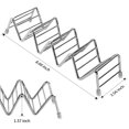thumbnail image 3 of Ensemble de 4 Supports à Tacos en Acier Inoxydable, Support à Tacos, Plateau, Assiettes pour Tenir des Hot-Dogs en Coquille Dure, Chaque Support à Tacos Peut Contenir 4 à 5 Tacos, Va au Lave-Vaisselle, 3 of 8