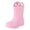 Pink, variant on Ymyiu Rain Boots for Kids Kids Rain Boots Girls Boots Waterproof Boys Rain Boot Non Slip Rubber Boot Ankle Mud Booties Size 3.5(Black, Big Kids 3.5)