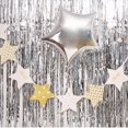 thumbnail image 2 of CHOK Rideau à Franges en Feuille 2/3 Pcs Rideau de Porte Guirlande Métallique Toile de Fond Photo Fête Décoration de Mariage 3ftx8ft, 2 of 9
