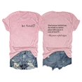 thumbnail image 5 of LUOGENLI T-shirts pour Femme pour Femmes Dames Mode Décontractée Couleur Unie Col Rond T-Shirt à Lettres Imprimées Manches Courtes Haut T-shirts pour Femmes T-shirts Graphiques TTG Grande Taille Fête de la Saint-Patrick TTG, 5 of 5