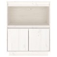 thumbnail image 4 of vidaXL Sideboard White 60x34x75 cm Solid Wood Pine, 4 of 5