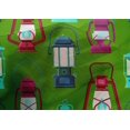 thumbnail image 5 of oneOone Cotton Silk Green Fabric Retro Lantern Sewing Craft Projects Fabric Prints By Yard 42 Inch Wide, 5 of 5
