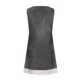 thumbnail image 3 of FAIWAD Robe Boutonnée pour Femmes Col Ras du Cou Sans Manches Robe Trapèze Filles Été Décontractée Ample Midi Robe d'Été, 3 of 5