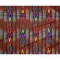 thumbnail image 4 of oneOone Polyester Lycra Fabric Stripe Ikat Printed Fabric 1 Yard 56 Inch Wide, 4 of 4