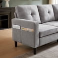 thumbnail image 4 of Soscana Living Room Sectional Sofa Couch with Reversible Ottoman 3 Seater L-shaped Couch Convertible Modular Sofa for Home Small Space Apartment Office Studio,Storage Design,Tool Free Assemble, 4 of 12