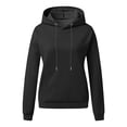 thumbnail image 4 of RKSTN Hoodies for Women Casual Plus Size Long Sleeve Solid Color Pullover Tops Fall Fashion Lightweight Loose Drawstring Sweatshirt, 4 of 9