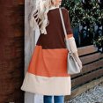 thumbnail image 4 of Womens Cardigans Ladies Paneled Contrast Striped Pocket Cardigan Long Jacket on Clearance, 4 of 7
