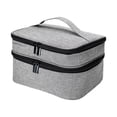 thumbnail image 1 of Portable Sewing Accessories Box Double Layer Craft Organizer with 30 Compartments Waterproof Storage Case, 1 of 8