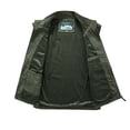 thumbnail image 3 of LOVZFMLL Jackets for Men's Work Clothes Jacket Solid Color Stand Collar Multiple Pockets Outdoor Sports Photography Coat, 3 of 5