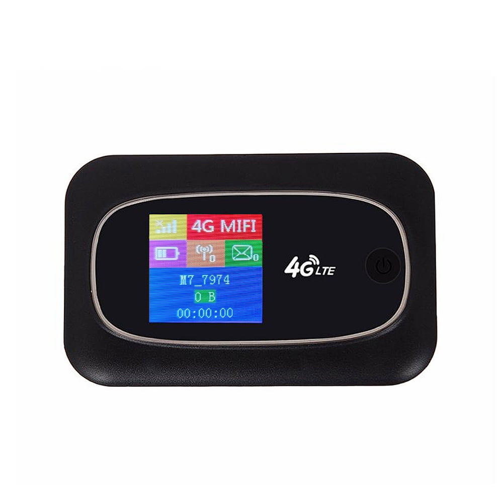 Graflsoa Compact M7 4G LTE Portable WiFi Hotspot with 300Mbps Speed, Dual-Band 2.4GHz, 2000mAh Battery, Black/White Options, No SIM Card Included