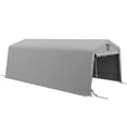 thumbnail image 1 of Outsunny 11' x 20' Portable Garage Carport with Ventilation Windows, Grey, 1 of 10