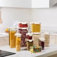 thumbnail image 2 of Sorbus 4-Pack Medium Tall Narrow Food Storage Containers with Lids, Clear, Stackable, 2 of 8
