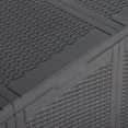 thumbnail image 4 of vidaXL Garden Storage Box 270L Black PP Rattan, 4 of 5