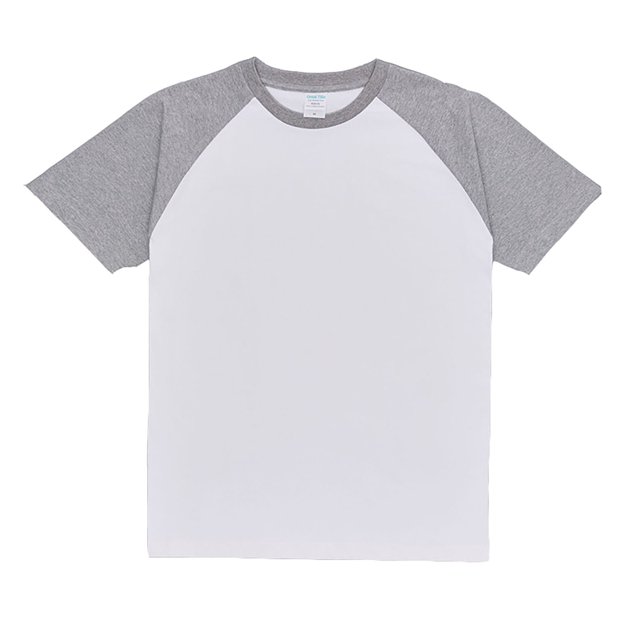 Ediodpoh Men’s Raglan Contrast T Shirt 230g Solid Color Retro Heavy Shoulder T Shirt Pure Cotton Matching Color Loose Short Sleeve Tops for Men Trendy White XL
