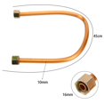 thumbnail image 1 of Air Compressor Tube Hex Nut Aluminum Air Compressor Exhaust Tube Replacement Copper -Plated Home Hardware Accessories, 1 of 6