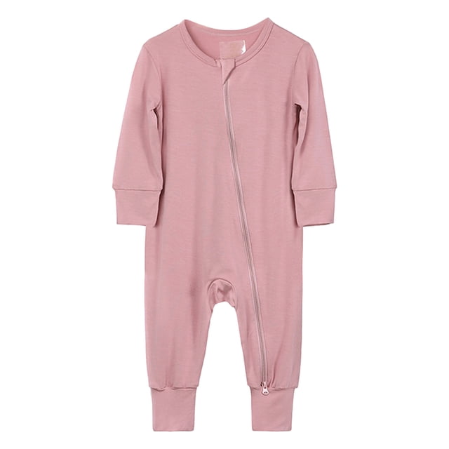2025 Cotton Bonds Clothes Rompers Footless Pajamas Zipper 7 Month Long Sleeve Sleeper