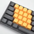 thumbnail image 3 of Tai-Hao Rubber Keycap Set 18 Pieces Diamond Texture Compatible with Cherry MX and Mechanical Keyboards Includes Keycap Puller, Neon Orange, 3 of 4