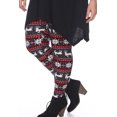 thumbnail image 2 of White Mark Women's Holiday Print Leggings, 2 of 5