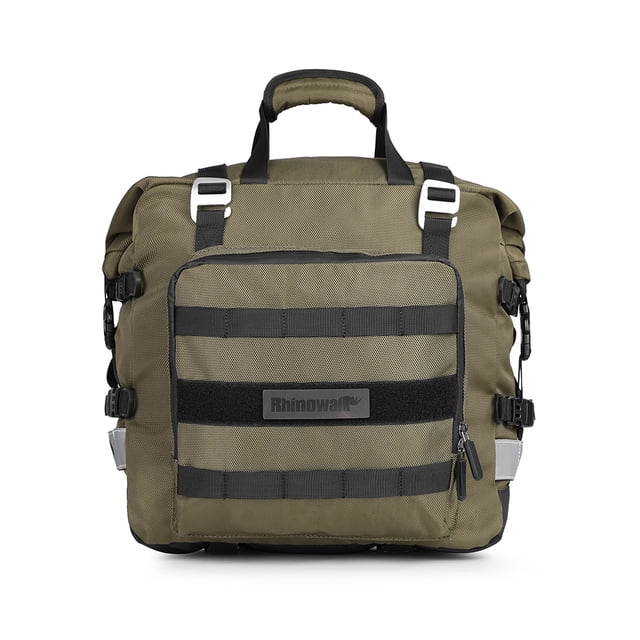 Polyester Motorcycle Bag 20L Large Capacity Universal Side Saddle Bag with Removable Waterproof Inner Bag Motorbike Luggage