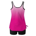 thumbnail image 5 of FAVIPT Womens Printed Swim Set Tummy Control Modest Athletic Swimwear Tank Top with Shorts Bathing Suit 2026 Hot Pink,XL, 5 of 5