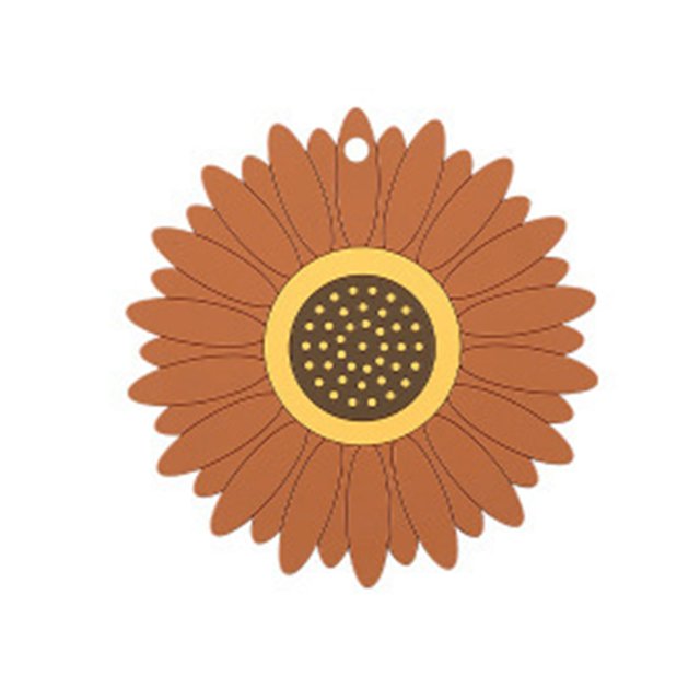 Sunflower Hot Pot Holder Pan Pad Cup Coaster Silicone Table Mat Heat Resistant