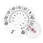 Pointeur mécanique Observation intérieure Environnement extérieur Mesure de la température Transparents dédiés Thermomètres de fenêtre d'aspiration