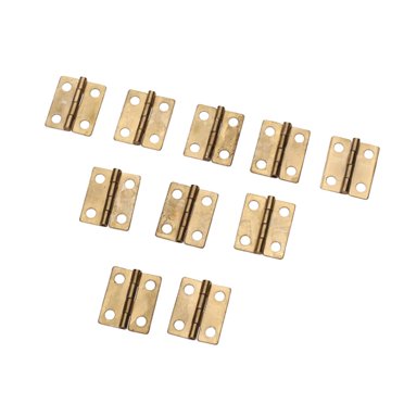 10x Antique Brass Mini Hinges Small erfly Hinges for Wooden Jewelry Boxes Chests Furniture