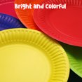 thumbnail image 3 of CIMAXIC round cake tray 48PCS Disposable Round Colorful Cake Tray Universal Dish Plate Children DIY Handmade Art Painting Paper Plate (Random Color),7.09"X7.09"X0.39", 3 of 5