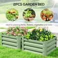 thumbnail image 4 of Outsunny 2' x 2' x 1' 2-Pieces Galvanised Raised Garden Bed, 4 of 10