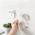 thumbnail image 3 of MesaSe 4Pcs Home Office Wall Adhesive Plastic Power Plug Socket Holder Hanger Hook, 3 of 5