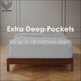 thumbnail image 4 of King Size Organic Cotton Sheet Set- 700-Thread-Count 100% Organic - 18" Deep Pockets 700TC Organic Sheets - Leopard Print, 4 of 7