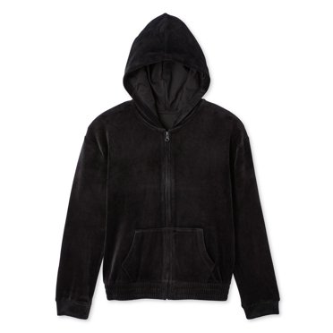 George Girls' Velour Zip-Up Hoodie
