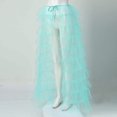 thumbnail image 4 of Jupe Longue Plissée Taille Haute à Volants en Tulle pour Femmes, 4 of 5