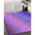 thumbnail image 3 of Ahgly Company Tapis d'Intérieur Lavable en Machine Carré Transitionnel Violet, 7 Pieds Carré, 3 of 7