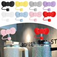thumbnail image 3 of Lovely Bow Straw Covers Cap Toppers Compatible W/ 30&40oz ReusableNE L8X8, 3 of 9