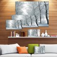 thumbnail image 3 of Winter Country Lane on Frosty Morning - Large Forest Canvas Art Print, 3 of 4