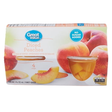 Great Value Coupe de Fruits aux Pêches en dés