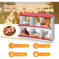thumbnail image 4 of QinaQin Galvanized Steel Chicken Nesting Box with 6 Compartments Hole Perch Dot Ventilation Red with Cover, 4 of 7